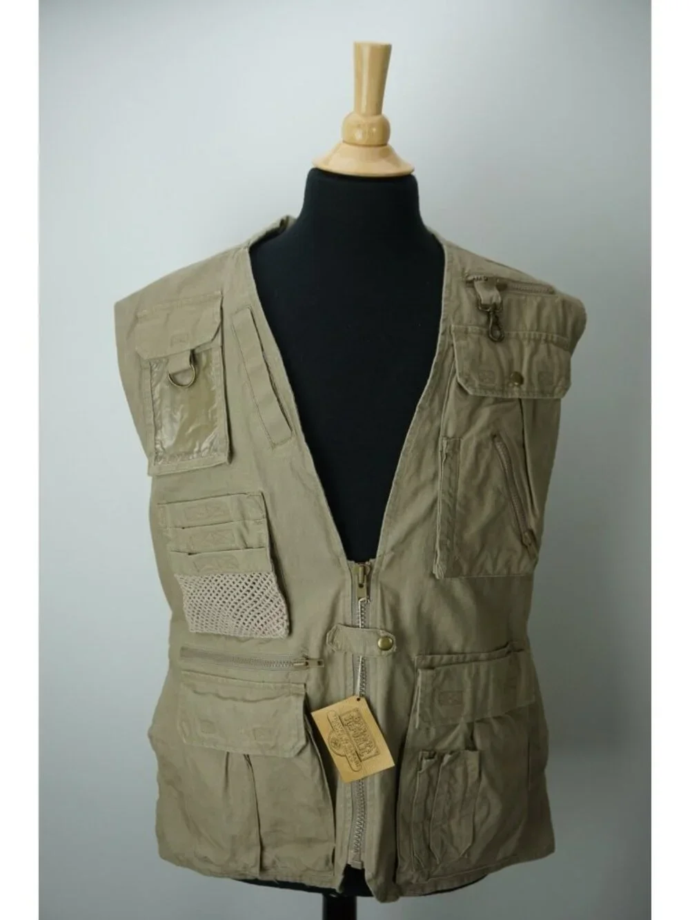 Banana Republic VINTAGE Mill Valley Safari Cotton Vest Sz L BRAND NEW RARE